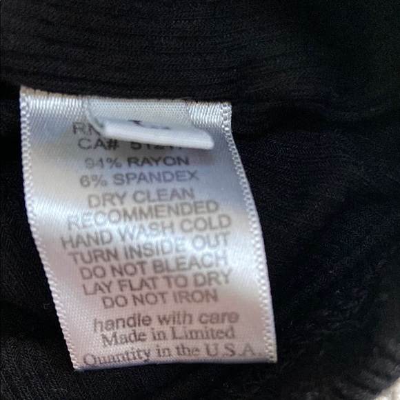 Michael Lauren Black Fitted Tank Top - Picture 5 of 6